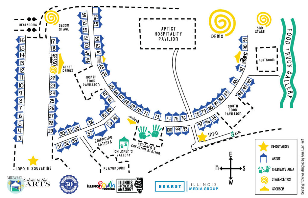 2019 Festival Map | Midwest Salute to the Arts