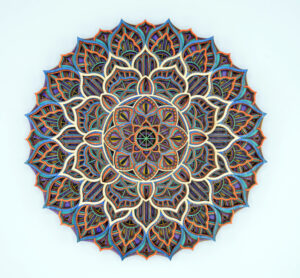 DeGuire Round Complimentary Colors Mandala #16