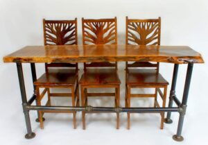 Shotton Industrial table and Tree of Life chairs