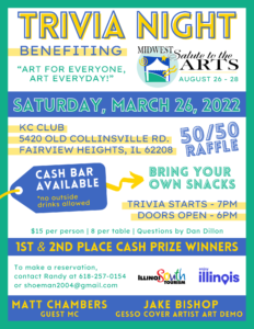 Updated - 2022 Midwest Salute to the Arts - Trivia Night Flyer