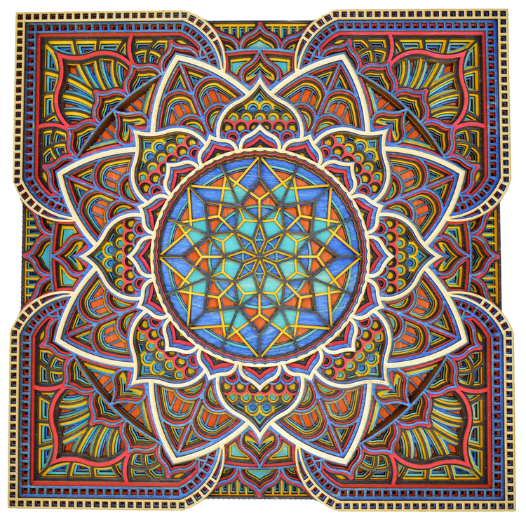 Karen DeGuire Large Primary Colors Mandala