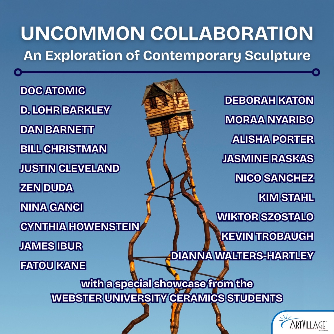 ArtVillage Salute to the Arts - 2025 - Uncommon Collaboration - Artist Lineup Final