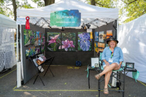 Artist Linda Layton Chesterfield MO Photo credit JHarris Photography